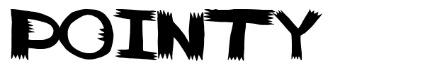 Pointy font preview